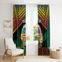 Personalised Tafea Day Window Curtain Vanuatu Provinces Polynesian Pattern LT14 - Polynesian Pride