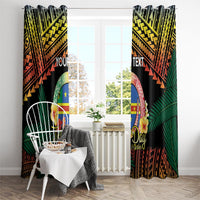 Personalised Tafea Day Window Curtain Vanuatu Provinces Polynesian Pattern LT14 - Polynesian Pride