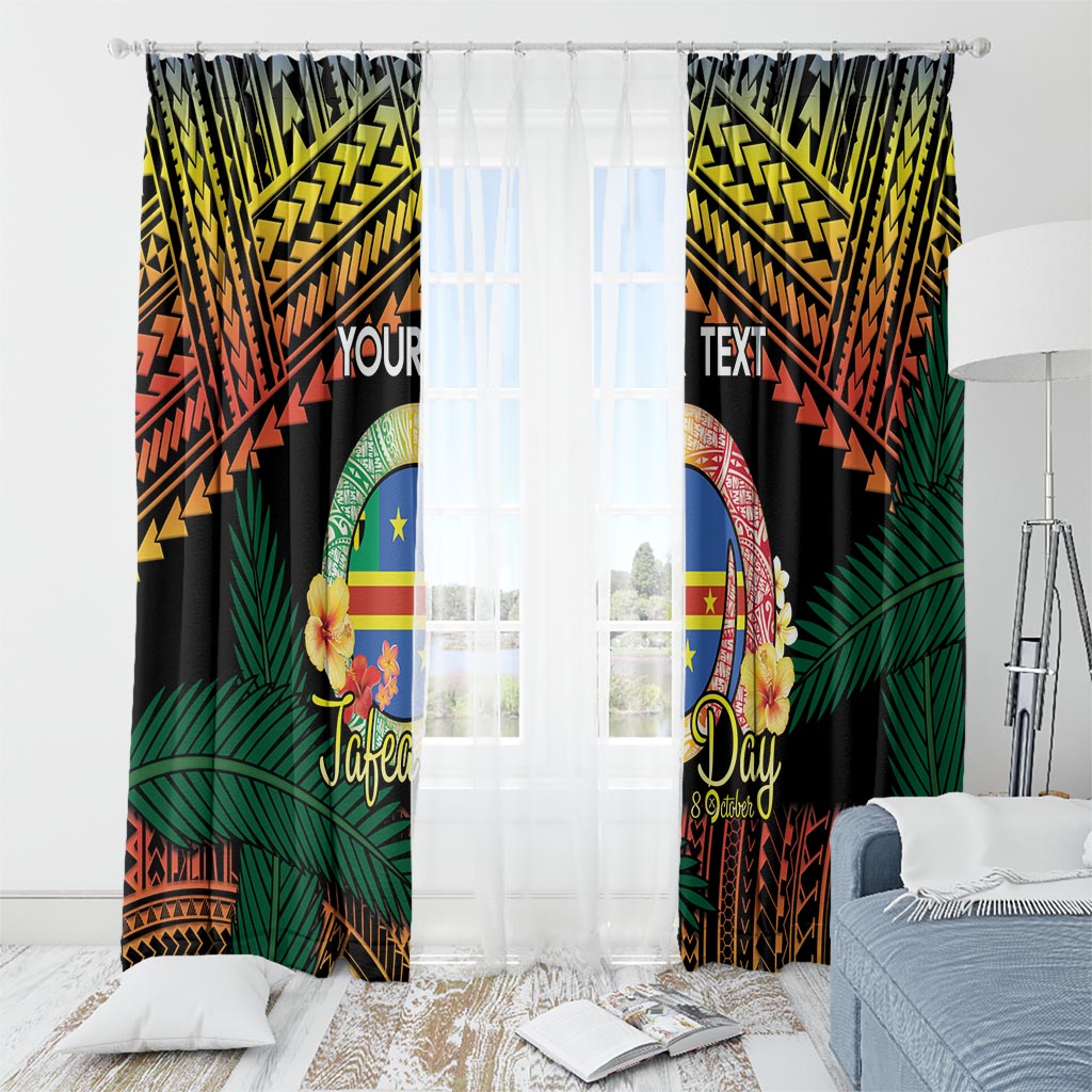 Personalised Tafea Day Window Curtain Vanuatu Provinces Polynesian Pattern LT14 - Polynesian Pride