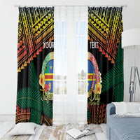 Personalised Tafea Day Window Curtain Vanuatu Provinces Polynesian Pattern LT14 - Polynesian Pride
