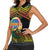 Personalised Tafea Day Women Sleeveless Polo Shirt Vanuatu Provinces Polynesian Pattern