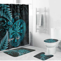 Personalised New Zealand Darts Bathroom Set Happiness Is A Tight Threesome Maori Paua Shell - Polynesian Pride