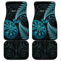 Personalised New Zealand Darts Car Mats Happiness Is A Tight Threesome Maori Paua Shell LT14 - Polynesian Pride