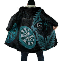 Personalised New Zealand Darts Cloak Happiness Is A Tight Threesome Maori Paua Shell - Polynesian Pride
