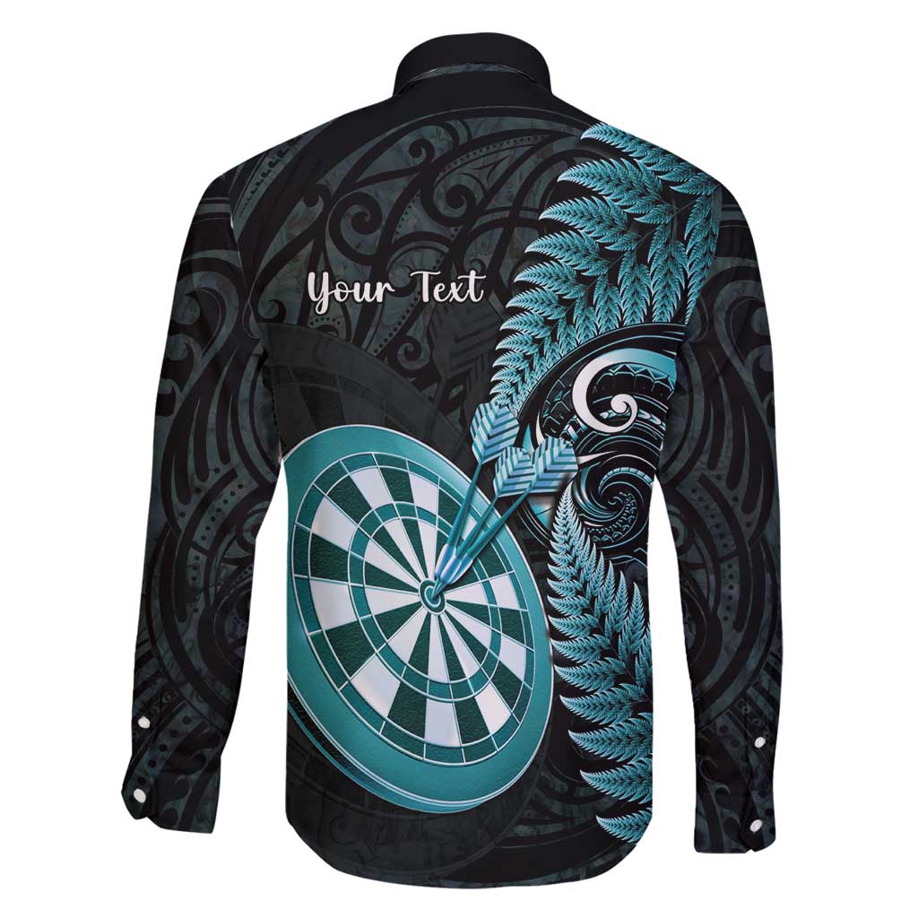 Personalised New Zealand Darts Family Matching Mermaid Dress and Hawaiian Shirt Happiness Is A Tight Threesome Maori Paua Shell
