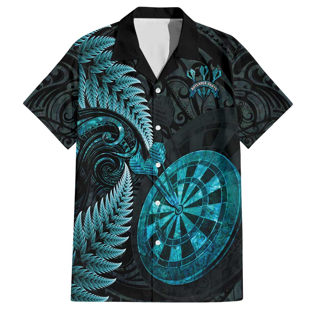 Personalised New Zealand Darts Family Matching Short Sleeve Bodycon Dress and Hawaiian Shirt Happiness Is A Tight Threesome Maori Paua Shell