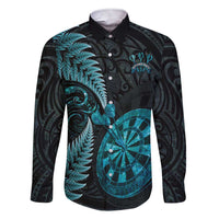 Personalised New Zealand Darts Family Matching Short Sleeve Bodycon Dress and Hawaiian Shirt Happiness Is A Tight Threesome Maori Paua Shell