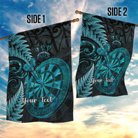 Personalised New Zealand Darts Garden Flag Happiness Is A Tight Threesome Maori Paua Shell