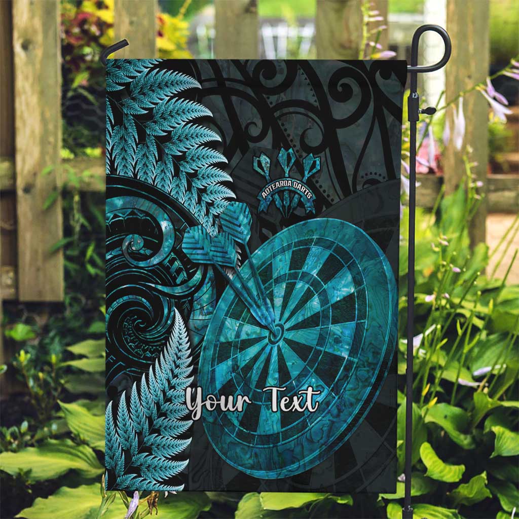 Personalised New Zealand Darts Garden Flag Happiness Is A Tight Threesome Maori Paua Shell