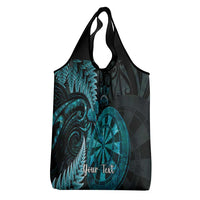 Personalised New Zealand Darts Grocery Bag Happiness Is A Tight Threesome Maori Paua Shell LT14 - Polynesian Pride