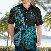 Personalised New Zealand Darts Hawaiian Shirt Happiness Is A Tight Threesome Maori Paua Shell LT14 - Polynesian Pride