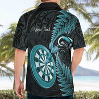 Personalised New Zealand Darts Hawaiian Shirt Happiness Is A Tight Threesome Maori Paua Shell LT14 - Polynesian Pride