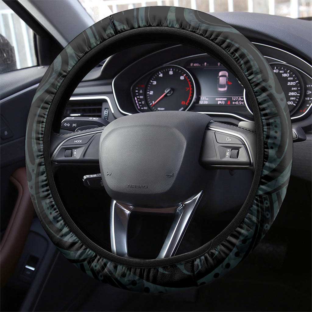 New Zealand Darts Steering Wheel Cover Happiness Is A Tight Threesome Maori Paua Shell LT14 - Polynesian Pride