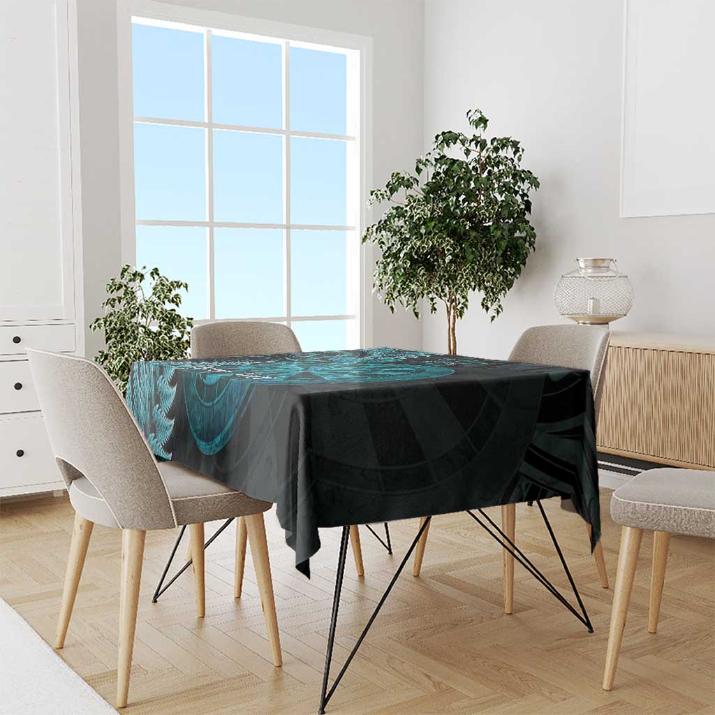 Personalised New Zealand Darts Tablecloth Happiness Is A Tight Threesome Maori Paua Shell