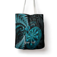 Personalised New Zealand Darts Tote Bag Happiness Is A Tight Threesome Maori Paua Shell - Polynesian Pride