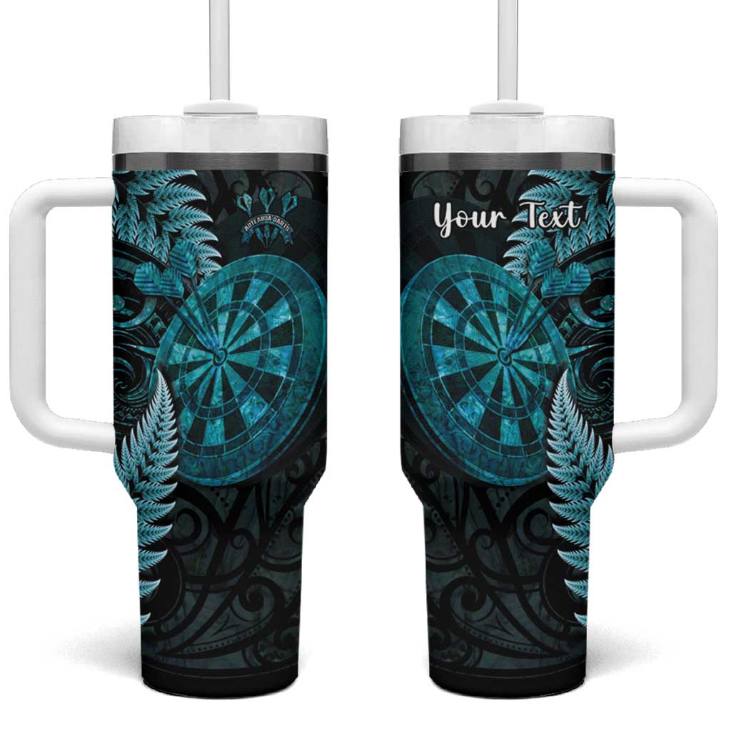 Personalised New Zealand Darts Tumbler With Handle Happiness Is A Tight Threesome Maori Paua Shell