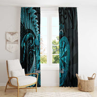 Personalised New Zealand Darts Window Curtain Happiness Is A Tight Threesome Maori Paua Shell