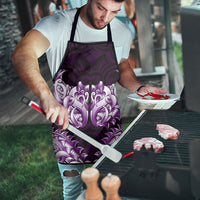 New Zealand Ta Moko Apron Aotearoa Maori Chest Tattoo Purple