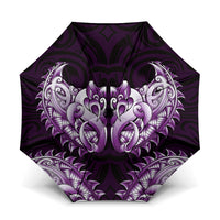 New Zealand Ta Moko Umbrella Aotearoa Maori Chest Tattoo Purple