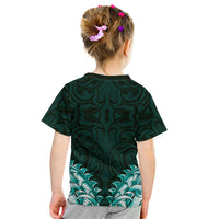 New Zealand Ta Moko Kid T Shirt Aotearoa Maori Chest Tattoo Turquoise