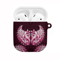 New Zealand Ta Moko AirPods Case Aotearoa Maori Chest Tattoo Pink