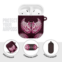 New Zealand Ta Moko AirPods Case Aotearoa Maori Chest Tattoo Pink
