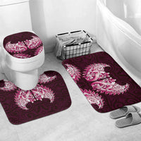 New Zealand Ta Moko Bathroom Set Aotearoa Maori Chest Tattoo Pink