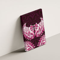 New Zealand Ta Moko Canvas Wall Art Aotearoa Maori Chest Tattoo Pink