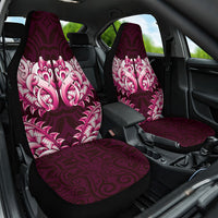 New Zealand Ta Moko Car Seat Cover Aotearoa Maori Chest Tattoo Pink