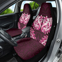 New Zealand Ta Moko Car Seat Cover Aotearoa Maori Chest Tattoo Pink