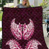 New Zealand Ta Moko Quilt Aotearoa Maori Chest Tattoo Pink