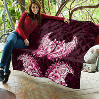 New Zealand Ta Moko Quilt Aotearoa Maori Chest Tattoo Pink