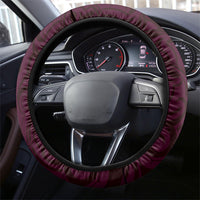 New Zealand Ta Moko Steering Wheel Cover Aotearoa Maori Chest Tattoo Pink