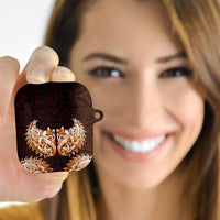 New Zealand Ta Moko AirPods Case Aotearoa Maori Chest Tattoo Orange