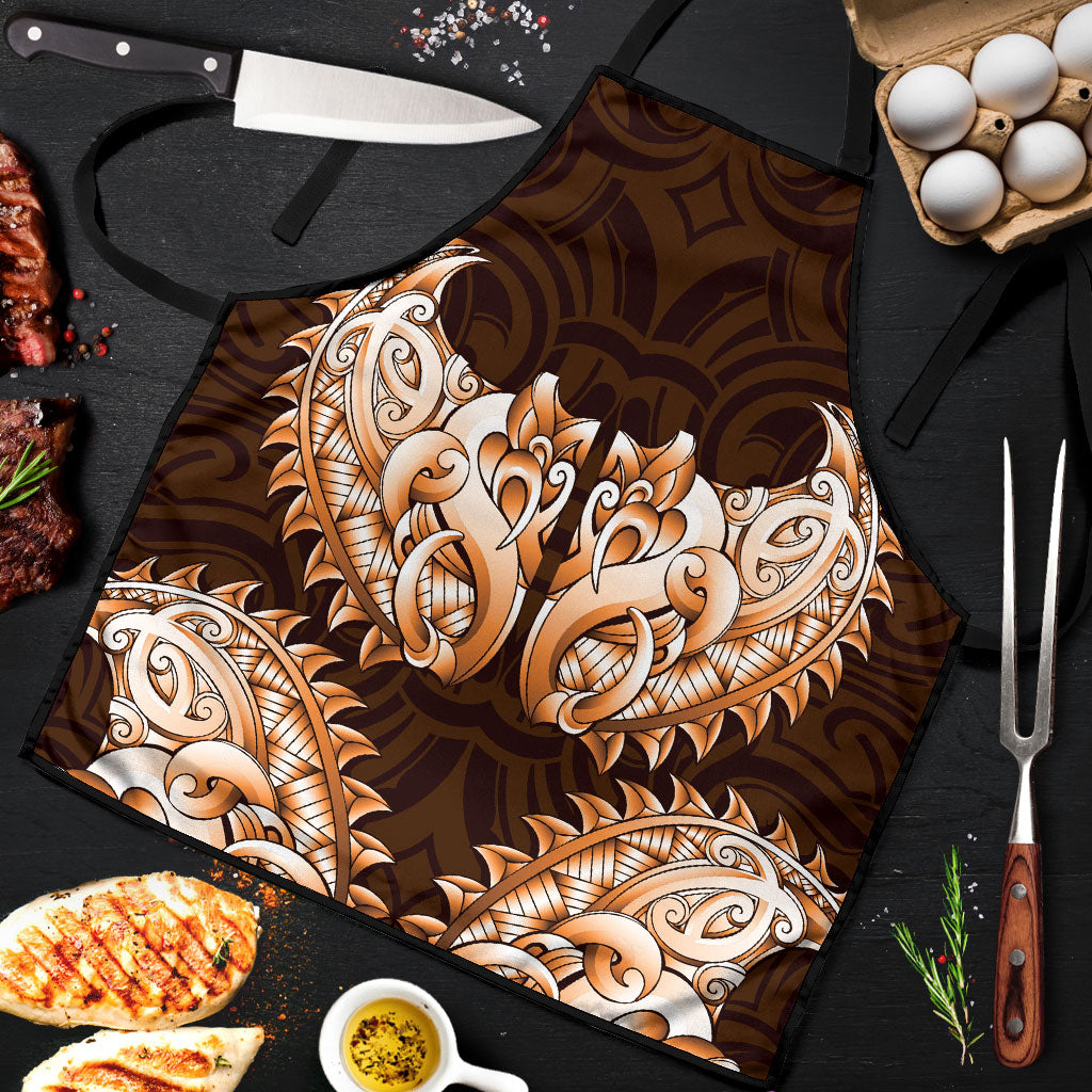 New Zealand Ta Moko Apron Aotearoa Maori Chest Tattoo Orange