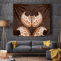 New Zealand Ta Moko Tapestry Aotearoa Maori Chest Tattoo Orange
