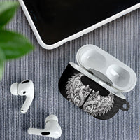 New Zealand Ta Moko AirPods Case Aotearoa Maori Chest Tattoo Black