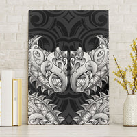 New Zealand Ta Moko Canvas Wall Art Aotearoa Maori Chest Tattoo Black