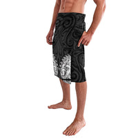 New Zealand Ta Moko Lavalava Aotearoa Maori Chest Tattoo Black