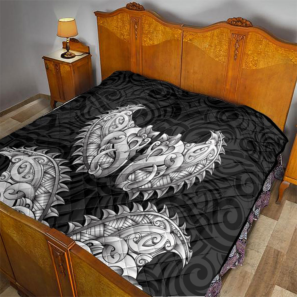 New Zealand Ta Moko Quilt Aotearoa Maori Chest Tattoo Black