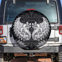 New Zealand Ta Moko Spare Tire Cover Aotearoa Maori Chest Tattoo Black