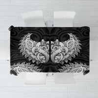 New Zealand Ta Moko Tablecloth Aotearoa Maori Chest Tattoo Black