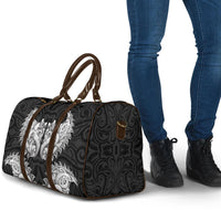 New Zealand Ta Moko Travel Bag Aotearoa Maori Chest Tattoo Black