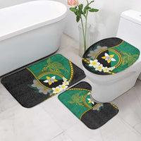 Personalised PNG Enga Provins Bathroom Set Papua New Guinea Plumeria Melanesian Pattern - Polynesian Pride