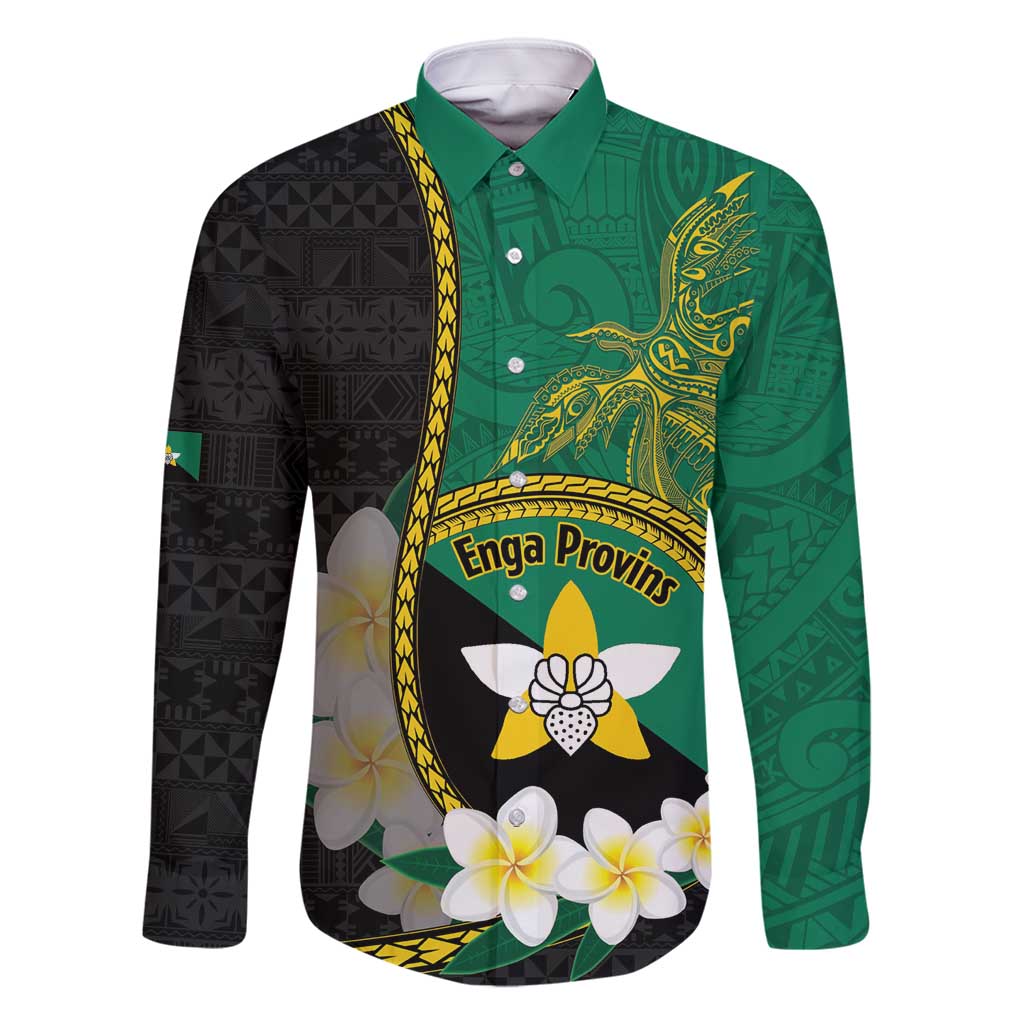 Personalised PNG Enga Provins Family Matching Mermaid Dress and Hawaiian Shirt Papua New Guinea Plumeria Melanesian Pattern - Polynesian Pride