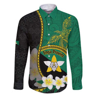 Personalised PNG Enga Provins Family Matching Summer Maxi Dress and Hawaiian Shirt Papua New Guinea Plumeria Melanesian Pattern - Polynesian Pride