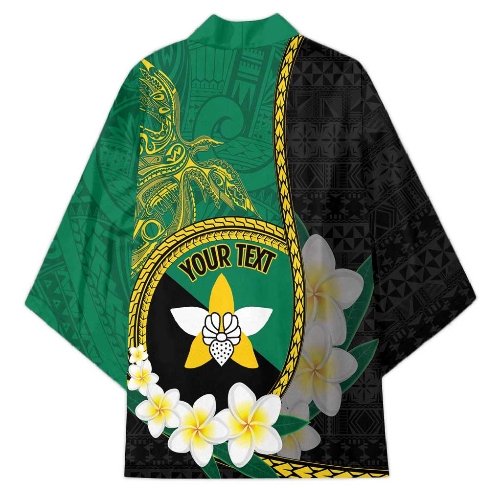 Personalised PNG Enga Provins Kimono Papua New Guinea Plumeria Melanesian Pattern - Polynesian Pride