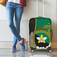 Personalised PNG Enga Provins Luggage Cover Papua New Guinea Plumeria Melanesian Pattern LT14 - Polynesian Pride