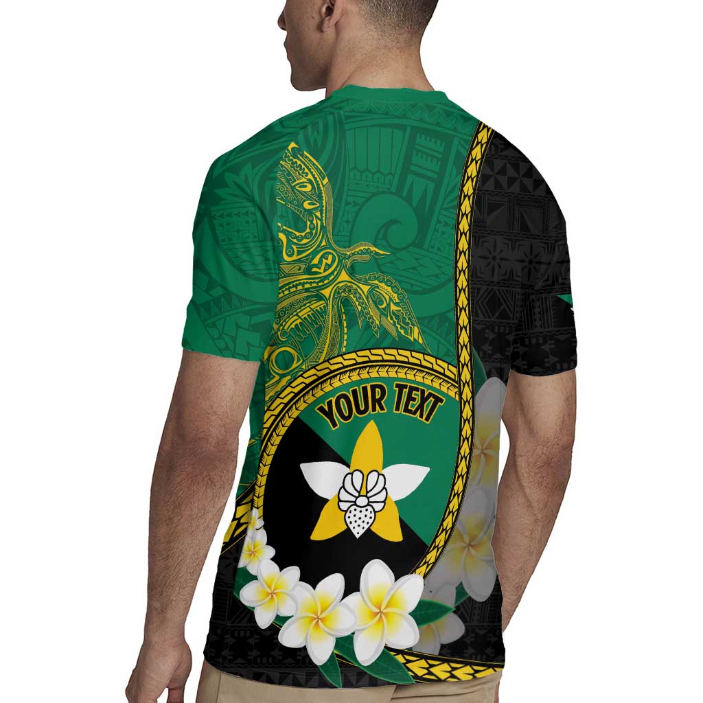 Personalised PNG Enga Provins Rugby Jersey Papua New Guinea Plumeria Melanesian Pattern - Polynesian Pride