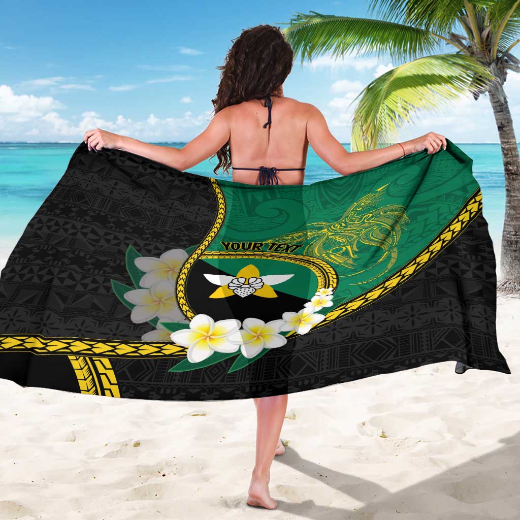 Personalised PNG Enga Provins Sarong Papua New Guinea Plumeria Melanesian Pattern - Polynesian Pride